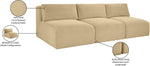 Shaggy - 3 Seat Modular Armless Sofa