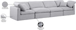 Indulge - Linen 4 Seat Modular Sofa