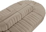 Rummi - Oval Velvet Performance Fabric Upholstered 8 Piece Modular Sectional