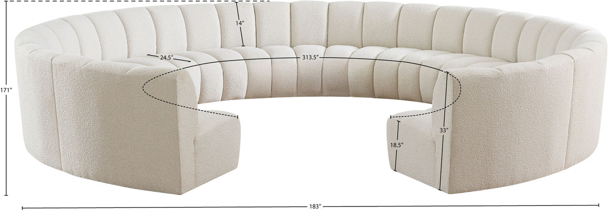 Infinity - 11 Piece Boucle Modular Sectional