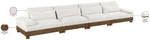 Turin - Chenille Fabric Upholstered Modular Sectional - Cream