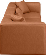 Cube - Modular 3 Piece Sofa - Cognac
