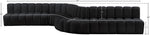 Arc - Velvet 8 Piece Curved Modular Sofa