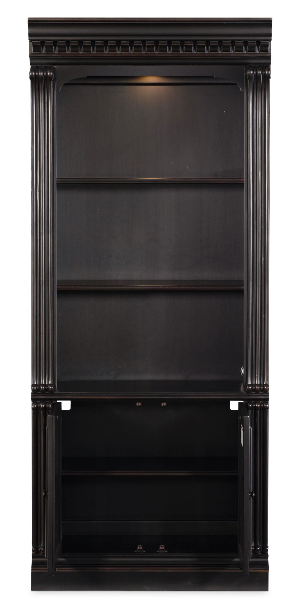 Telluride - Bunching Bookcase (With Doors) - Black