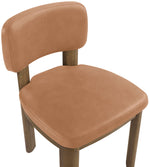 Paloma - Vegan Leather Upholstered Dining Chair (Set of 2) - Brown Frame
