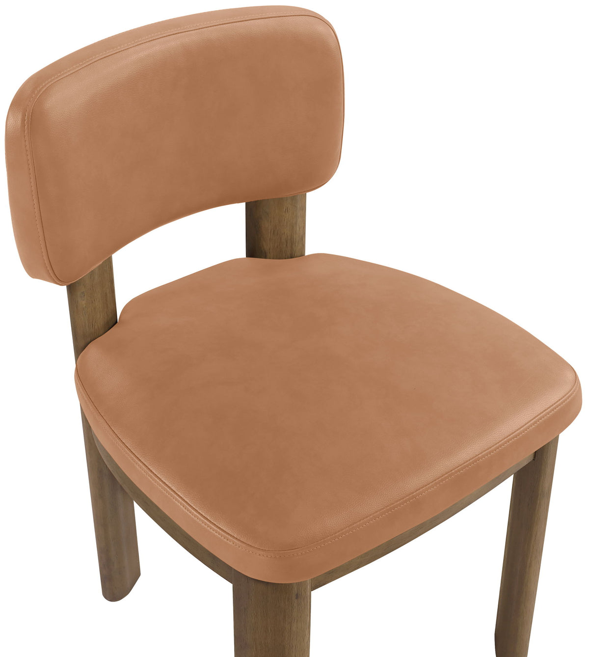 Paloma - Vegan Leather Upholstered Dining Chair (Set of 2) - Brown Frame