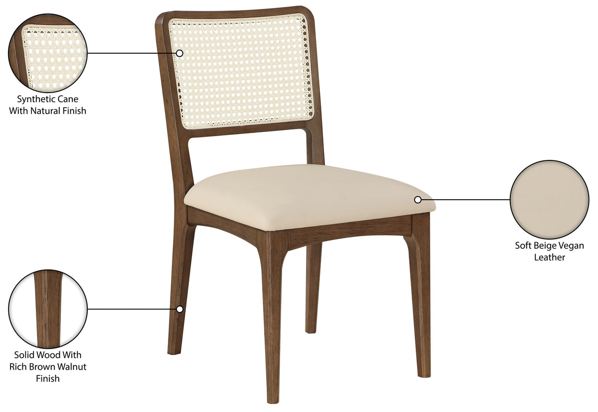 Atrium - Upholstered Seat Dining Chair With Brushed Brown Base (Set of 2)