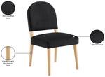 Varinelle - Velvet Dining Chair (Set of 2) - Natural Frame