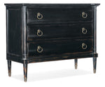 Charleston - Three Drawer Chest, Armoire Base - Black