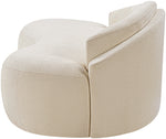 Caspian - Chenille Fabric Upholstered Loveseat