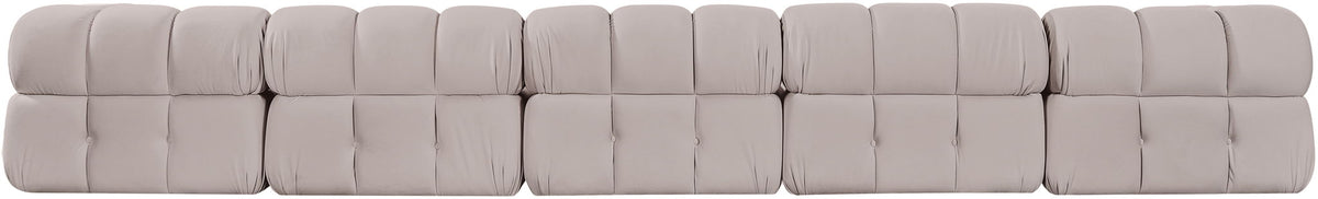 Orin - Fabric Velvet 5 Piece Modular Sofa