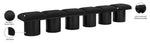 Pavilion - 6 Piece Modular Bench With Black Base