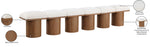 Pavilion - 6 Piece Modular Bench With Brown Base