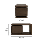 Athens - End Table - Chocolate Brown