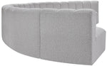 Arc - Boucle Fabric 8 Piece U-Shaped Modular Sofa
