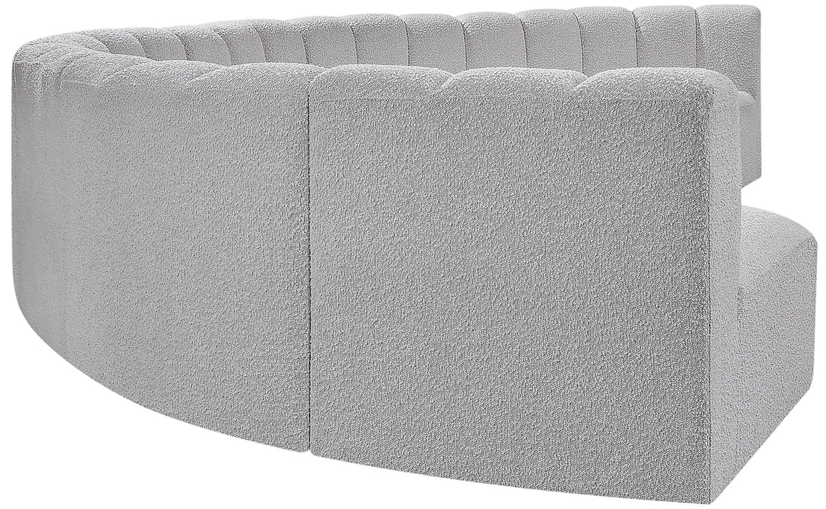 Arc - Boucle Fabric 8 Piece U-Shaped Modular Sofa