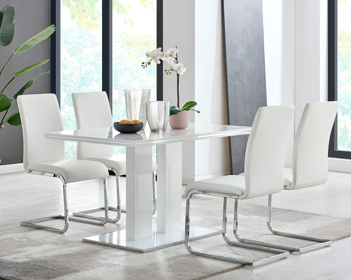 Amanda - Dining Table - White