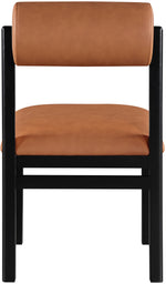 Roundhill - Faux Leather Dining Chair (Set of 2) - Black Frame