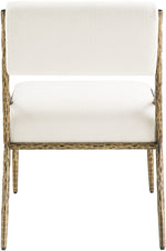 Bastille - Upholstered Dining Side Chair (Set of 2) - Brass Frame