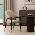 Manhattan Collette - Wood Upholstered Armchair