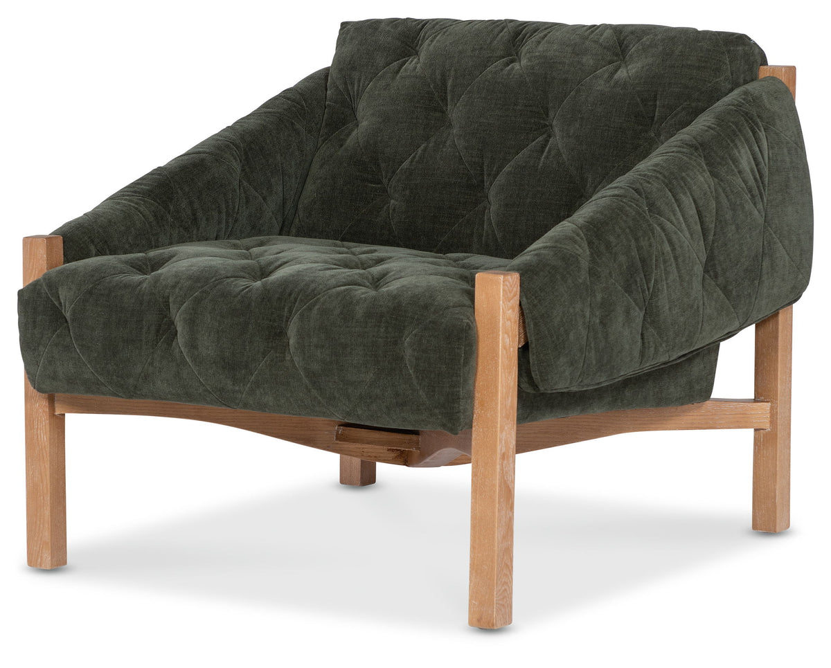 CC - Kerns Accent Chair - Dark Gray / Light Brown