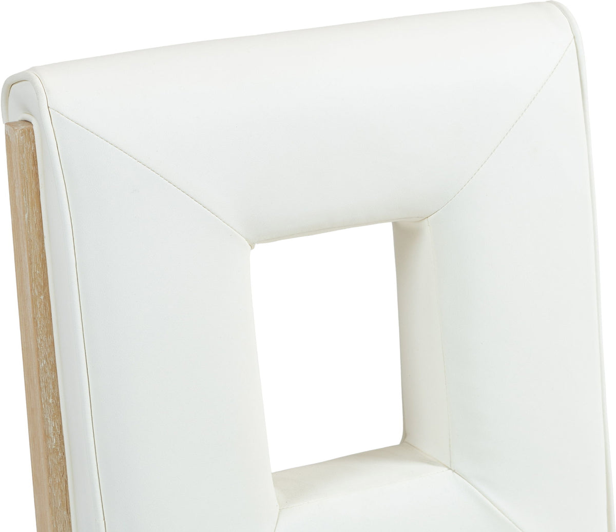 Gwendolyn - Faux Leather Dining Side Chair With Natural Frame (Set of 2)