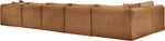 Shaggy - Fabric 6 Piece Modular Sectional