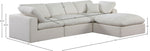 Comfy - 4 Piece Linen Fabric Modular Sectional With Chaise