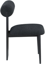 Dario - Boucle Dining Chair With Black Frame (Set of 2)