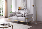 Eaton - Sofa - Shiny Silver