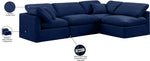 Indulge - Velvet 4 Piece Modular Sectional