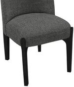 Torino - Upholstered Dining Chair With Brushed Black Base (Set of 2)