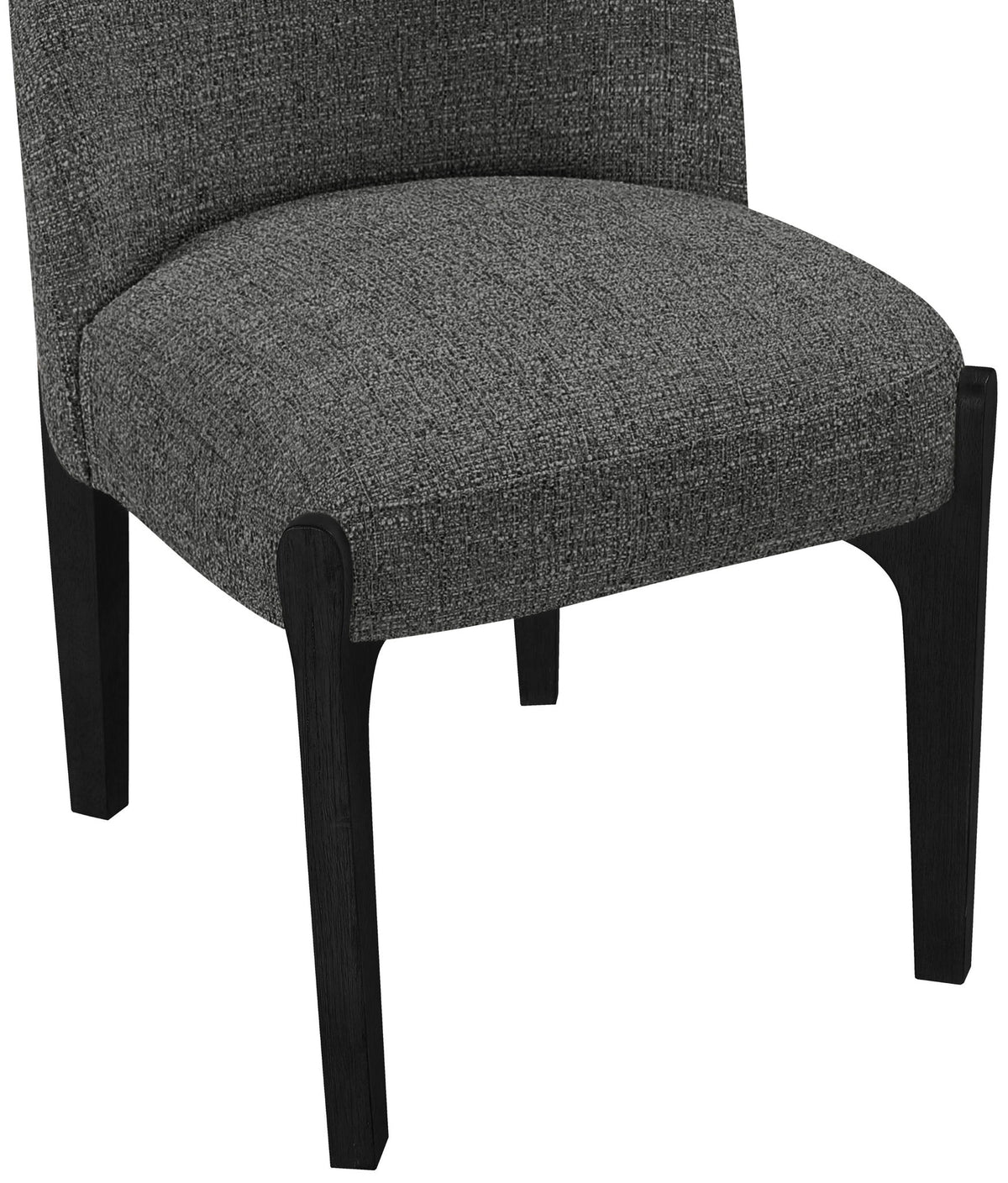 Torino - Upholstered Dining Chair With Brushed Black Base (Set of 2)