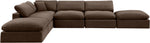 Comfy - 6 Piece Velvet Modular Sectional