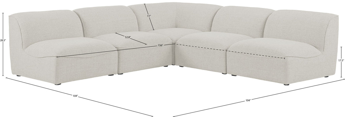 Miramar - 5 Piece Modular Sectional