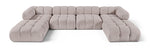 Orin - Velvet 6 Piece Modular Double Chaise Sectional