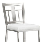 Celina - 5-Piece Round Tempered Glass Tabletop Dining Table Set With Stools Seats Up To 4 - White