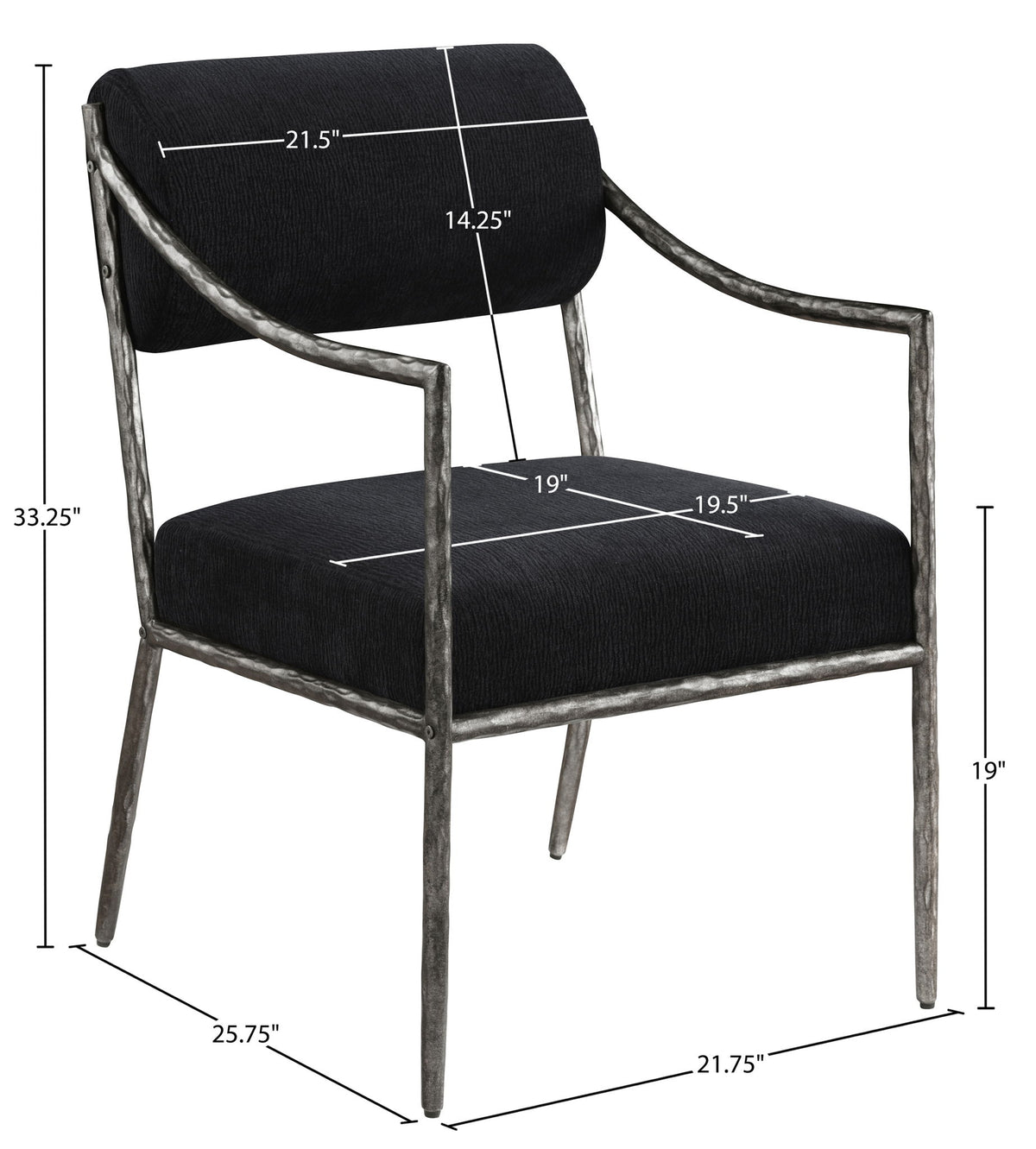 Bastille - Upholstered Dining Arm Chair (Set of 2) - Silver Frame