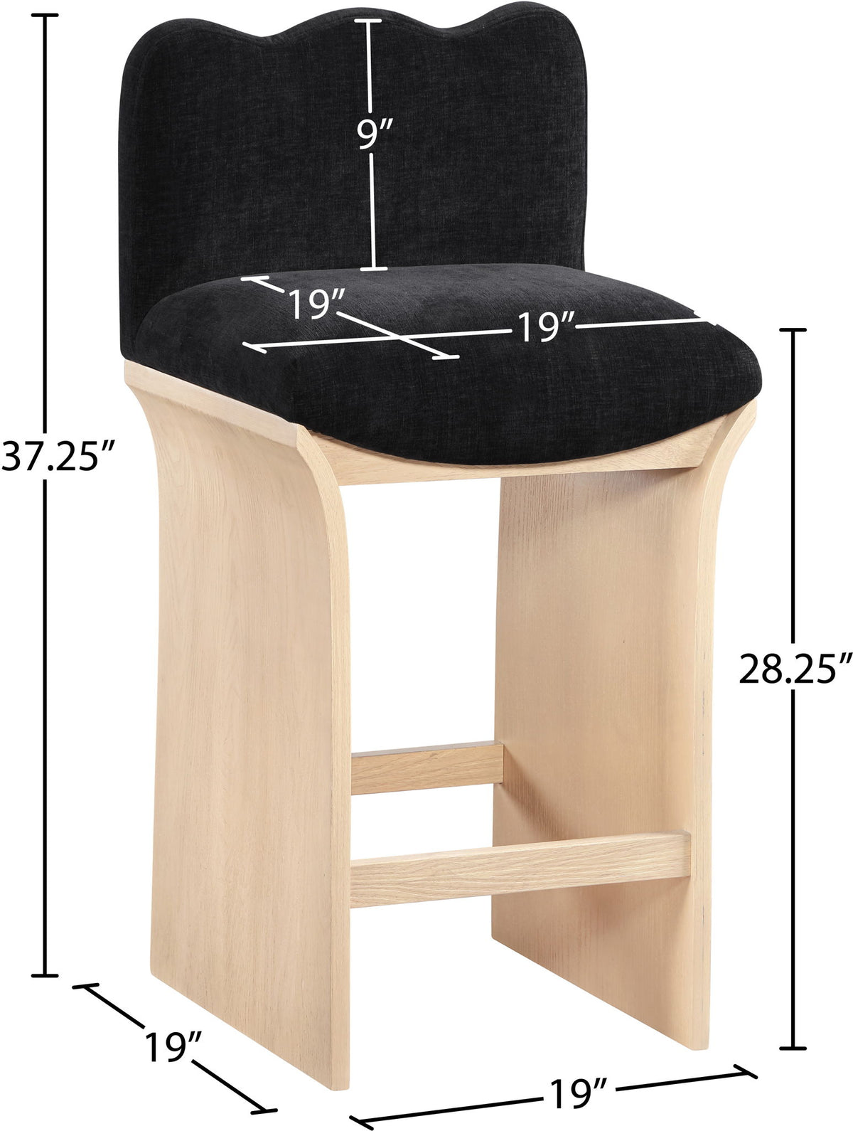 Shaw - Counter Stool - Natural Base
