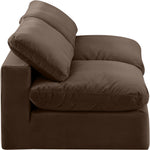 Comfy - Velvet Modular Armless Sofa 2 Seats