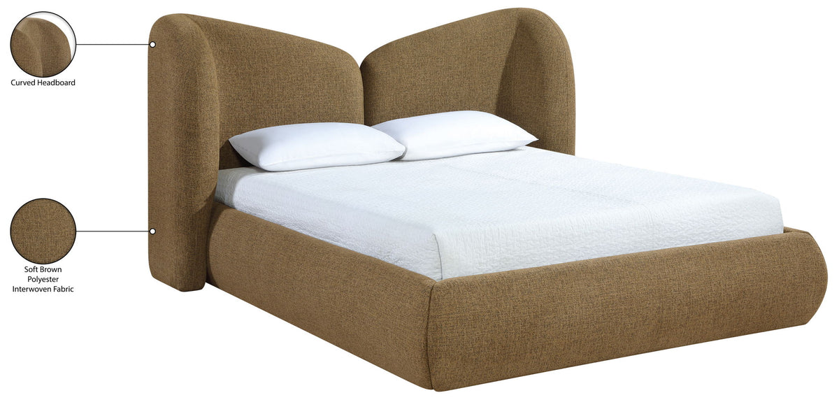 Elowen - Chenille Fabric Upholstered Bed