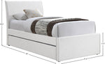Myles - Linen Twin Trundle Bed