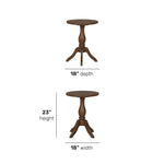 Bellevue - Chairside Table - Whiskey Brown