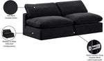 Comfy - Velvet Modular Armless Sofa 2 Seats