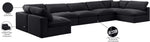 Comfy - 7 Piece Velvet Modular Armless Sectional