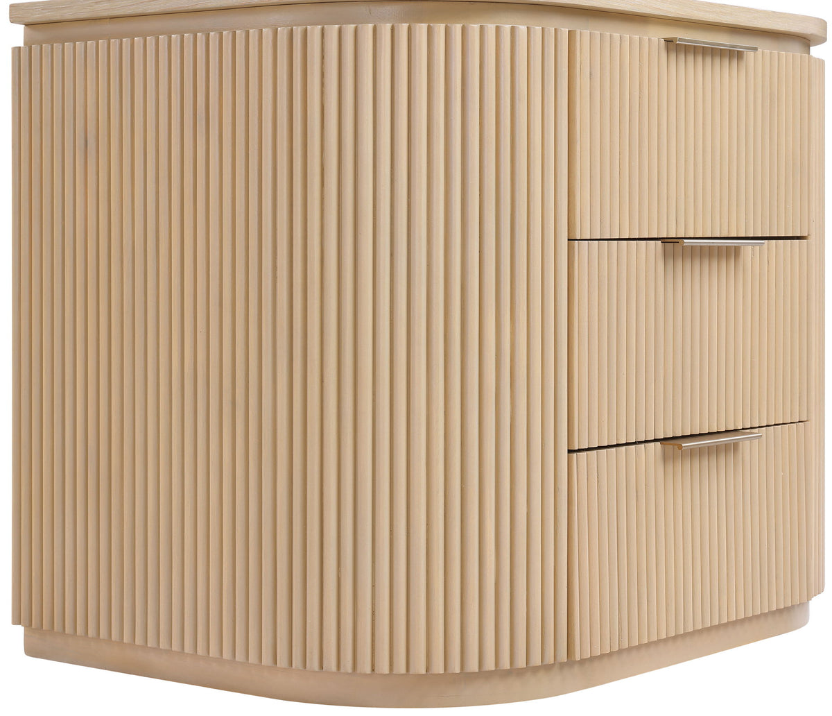 Astrid - Solid Wood And Oak Veneer Nightstand