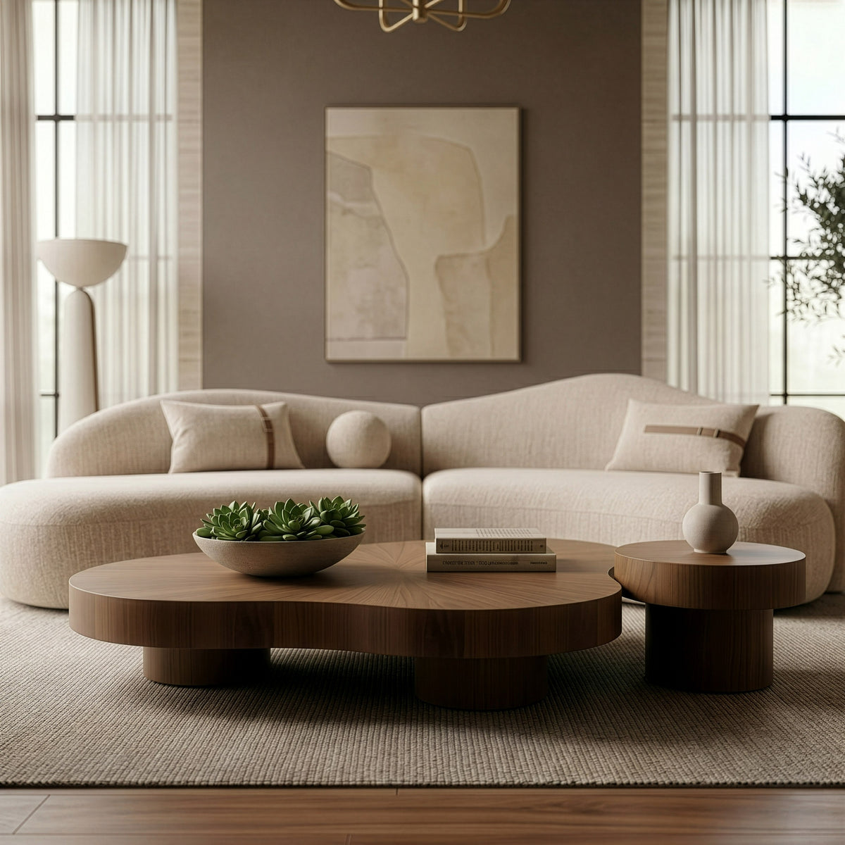 Larch - Modern Walnut Nesting Table Set by VIG Furniture - View 13