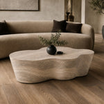 Meru - Modern Faux Travertine Concrete Coffee Table by VIG Furniture - View 7