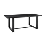 Felicia - Outdoor Patio Dining Table In Aluminum - Black