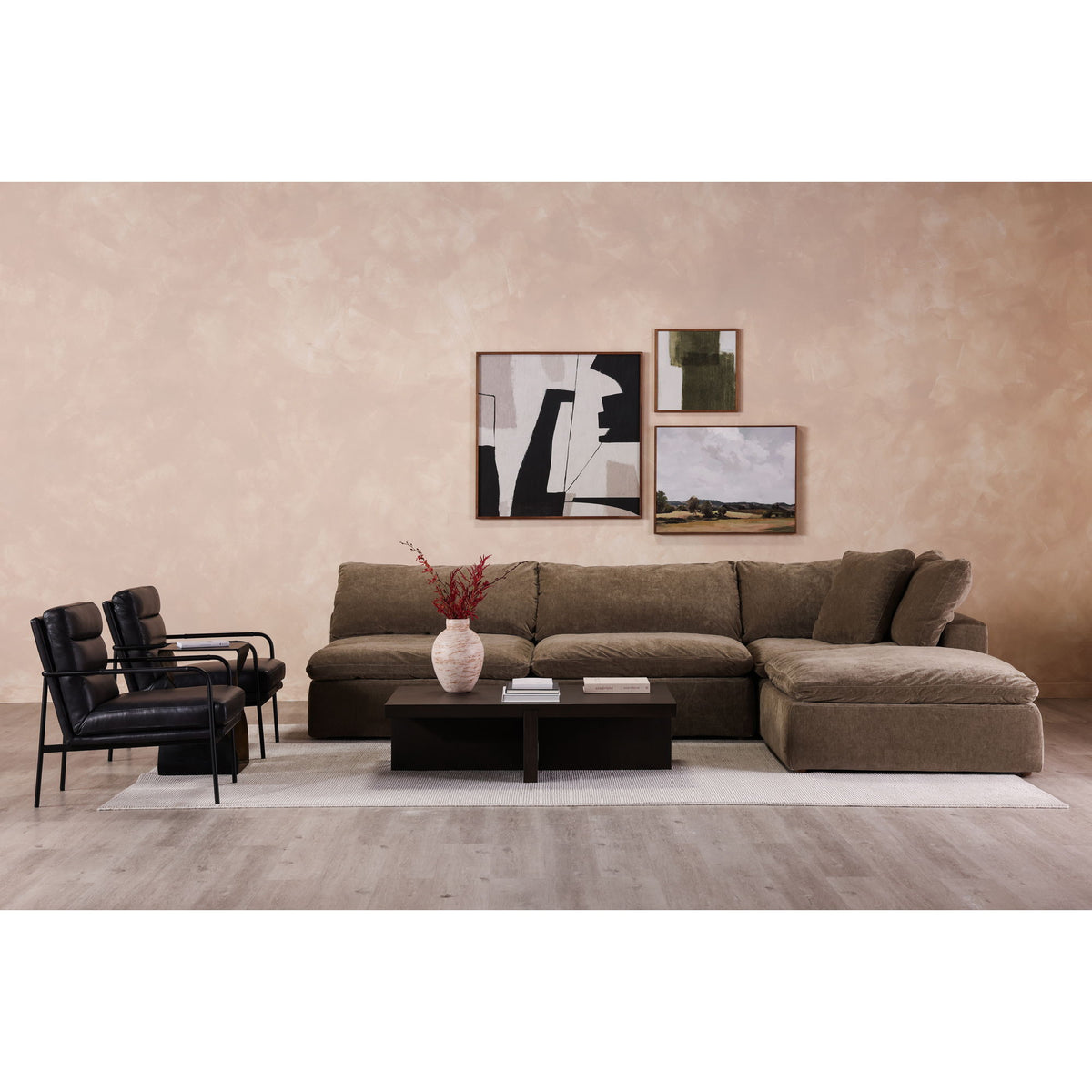 Folke - Rectangular Coffee Table - Dark Brown